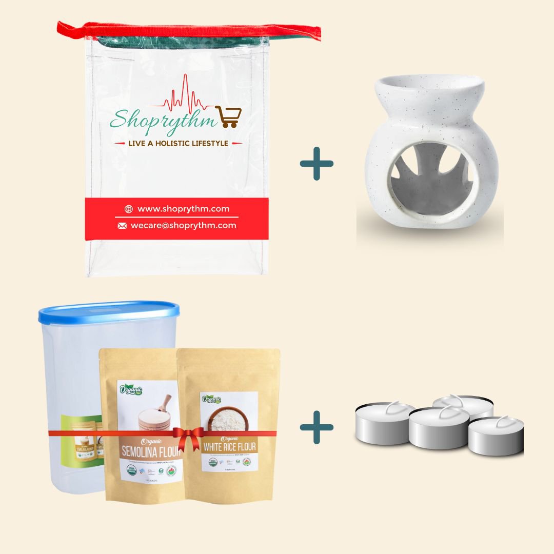 Organiczing Combo Kit Organiczing Combo Kit Organic Semolina Flour & White Rice Flour Gift Combo With Attractive Jar